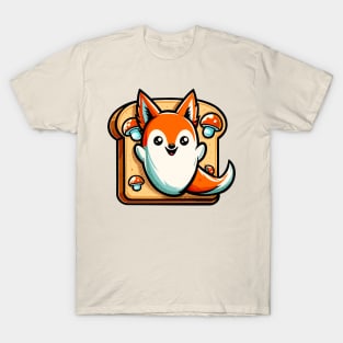 Ghost Fox on Toast T-Shirt